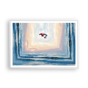 Plakat i hvid ramme - Til en anden dimension - 100x70 cm