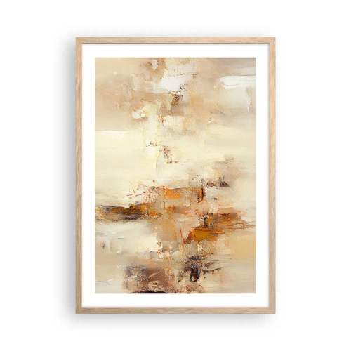 Plakat i ramme af lyst egetræ - Ravets sjæl - 50x70 cm