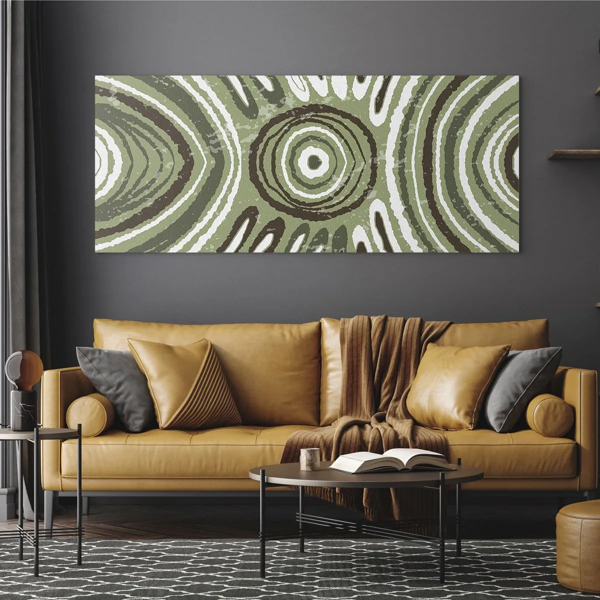 Billede på glas - Eksplosion af følelser - 120x50 cm