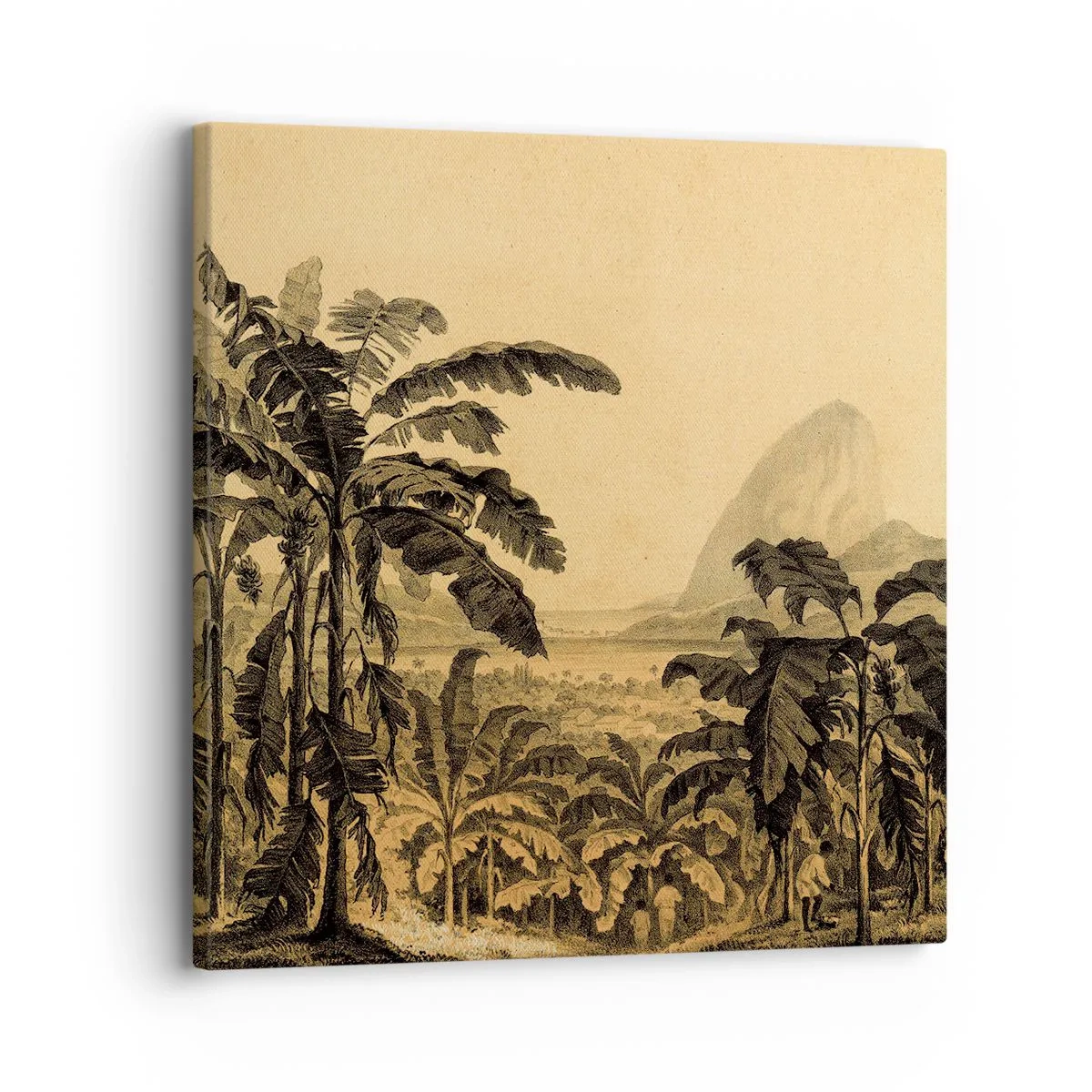 Lærredstryk - Billede på lærred - I en kolonial atmosfære - 30x30 cm