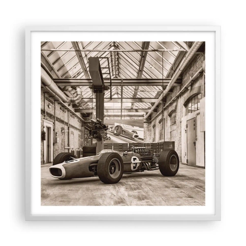 Plakat i hvid ramme - Vinderens hvile - 60x60 cm