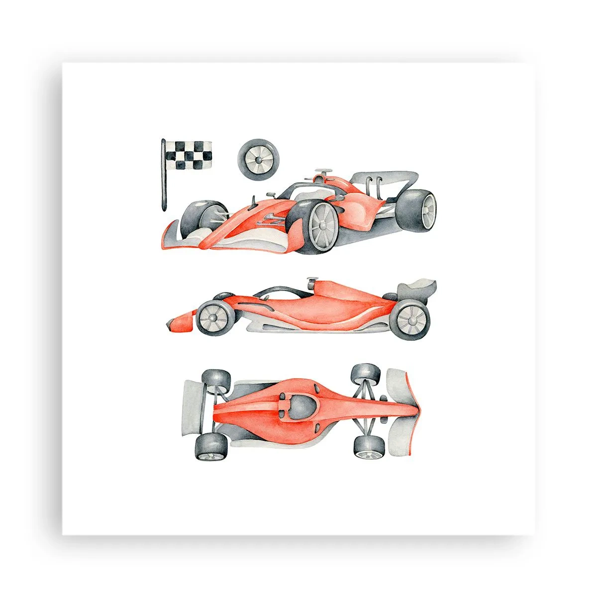 Plakat - At indhente en drøm - 40x40 cm