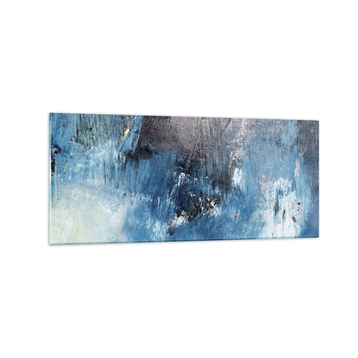 Billede på glas - Blå rapsodi - 120x50 cm
