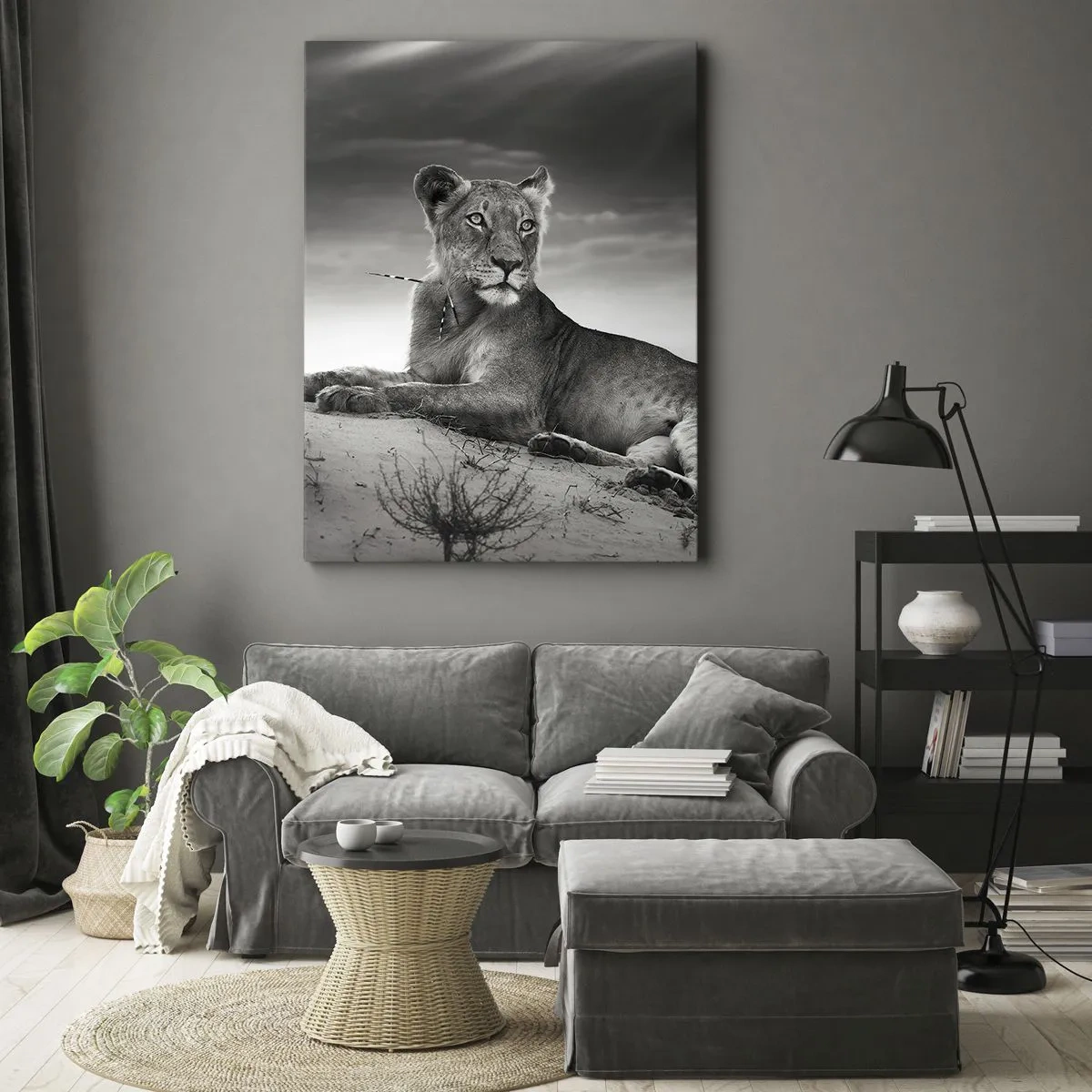 Lærredstryk - Billede på lærred - Resten af ørkendronningen - 50x70 cm