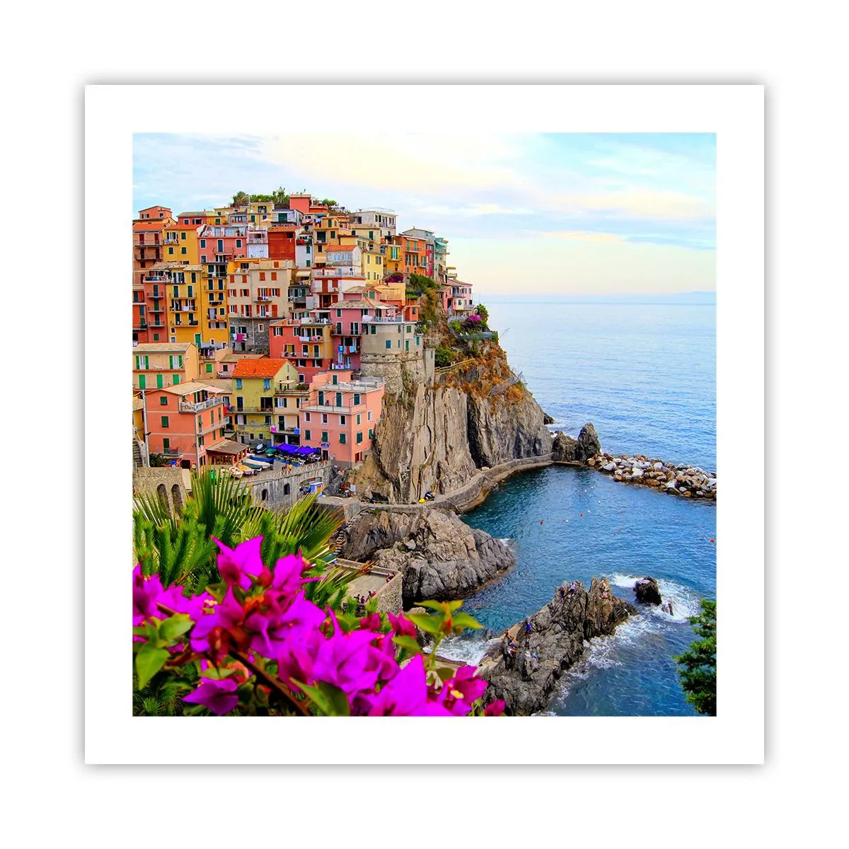 Plakat - En grinende by - 50x50 cm