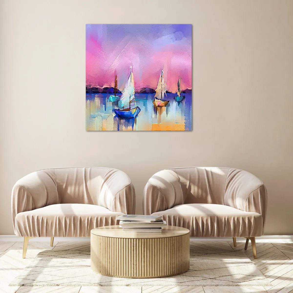 Billede på glas - Retning: brede farvande - 50x50 cm