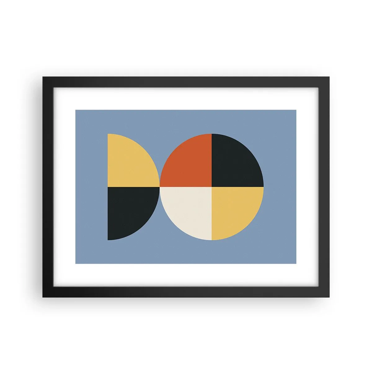 Plakat i sort ramme - Se og tæl - 40x30 cm