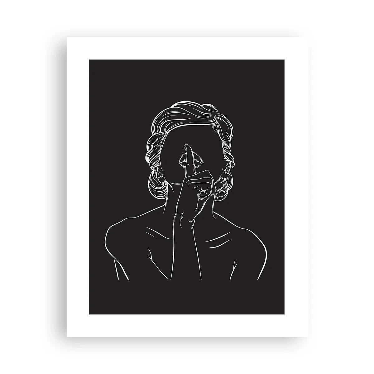 Plakat - Skønhed blomstrer i stilhed - 40x50 cm