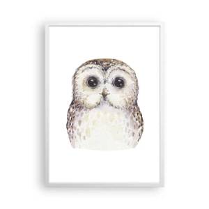 Plakat i hvid ramme - Se mig i øjnene - 50x70 cm