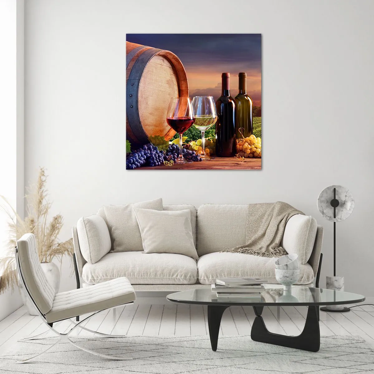 Billede på glas - Livet har smag her - 60x60 cm