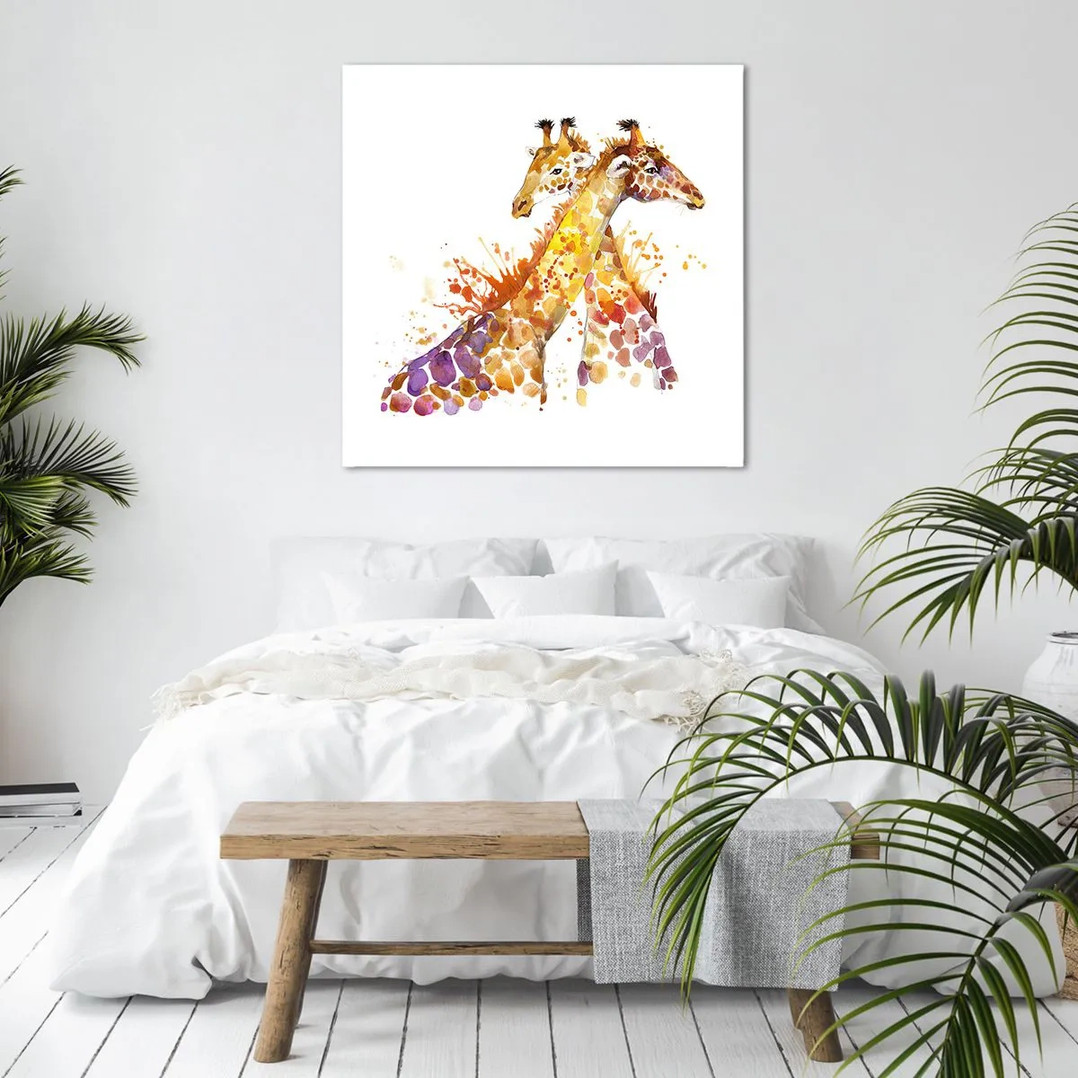 Lærredstryk - Billede på lærred - Er det venskab eller er det kærlighed? - 50x50 cm