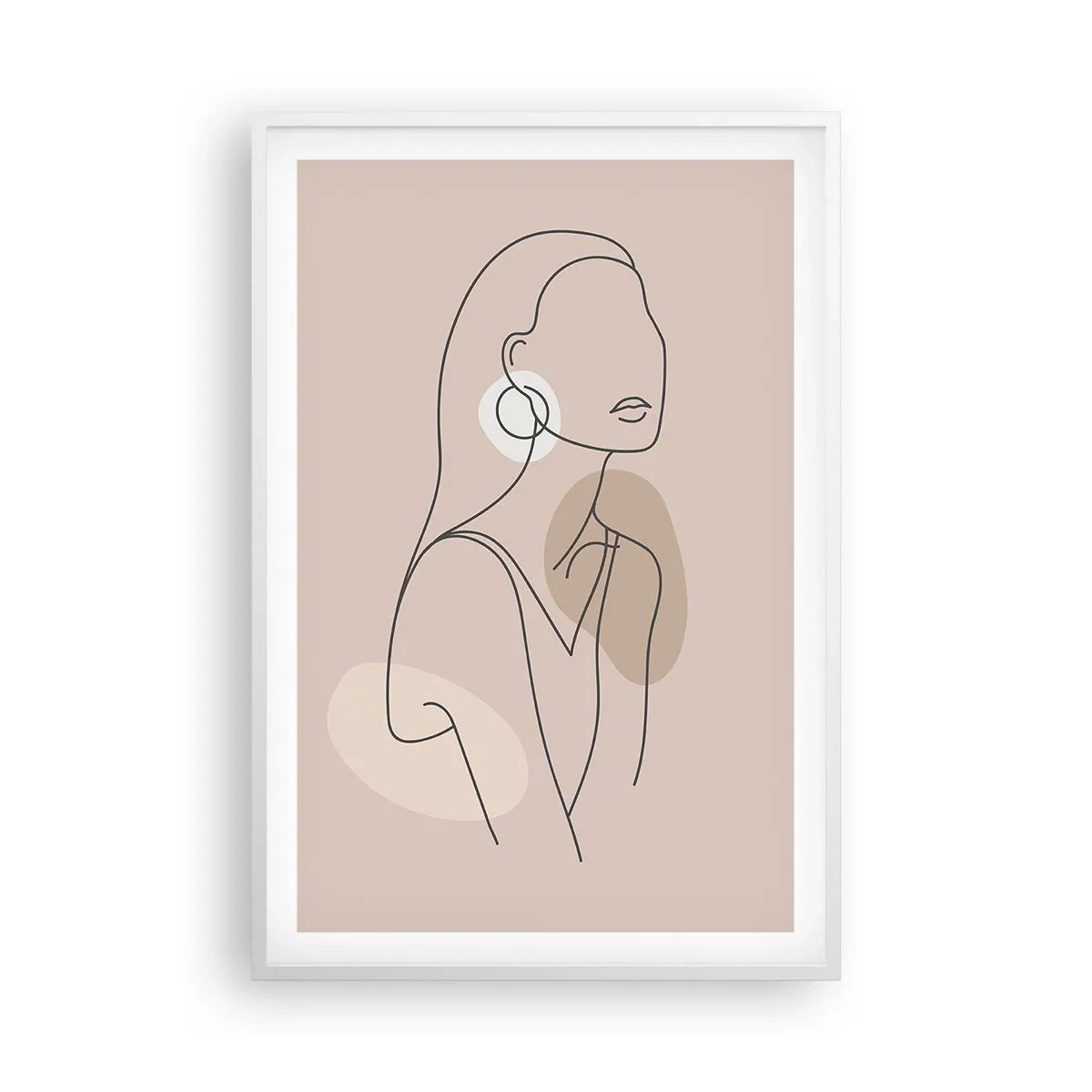 Plakat i hvid ramme - Et ikon for pigelivet - 61x91 cm