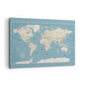 Lærredstryk - Billede på lærred - En verden inden for rækkevidde - 100x70 cm