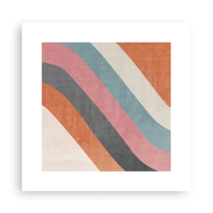 Plakat - Diagonal komposition - bevægelse - 30x30 cm