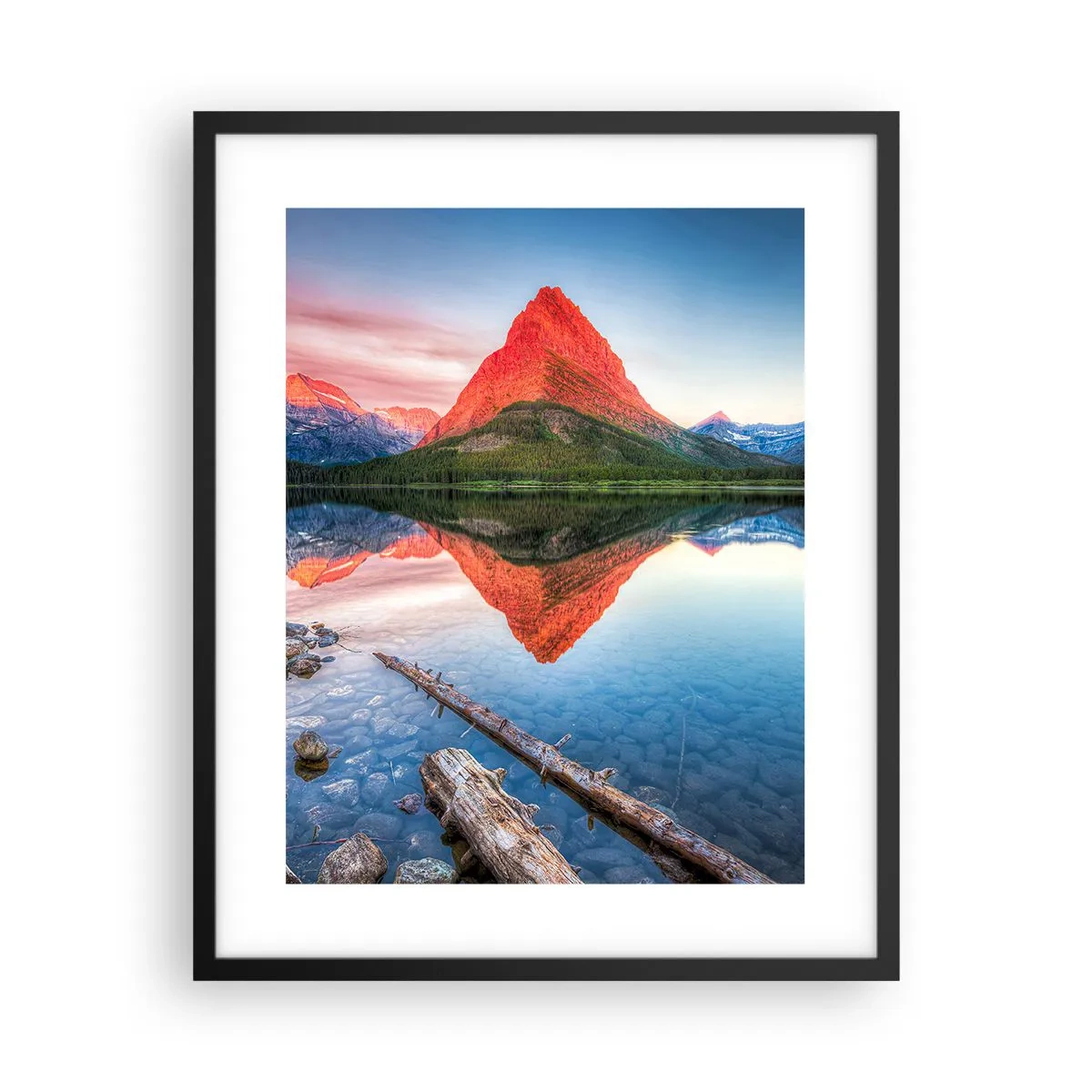Plakat i sort ramme - Varme og kulde - 40x50 cm
