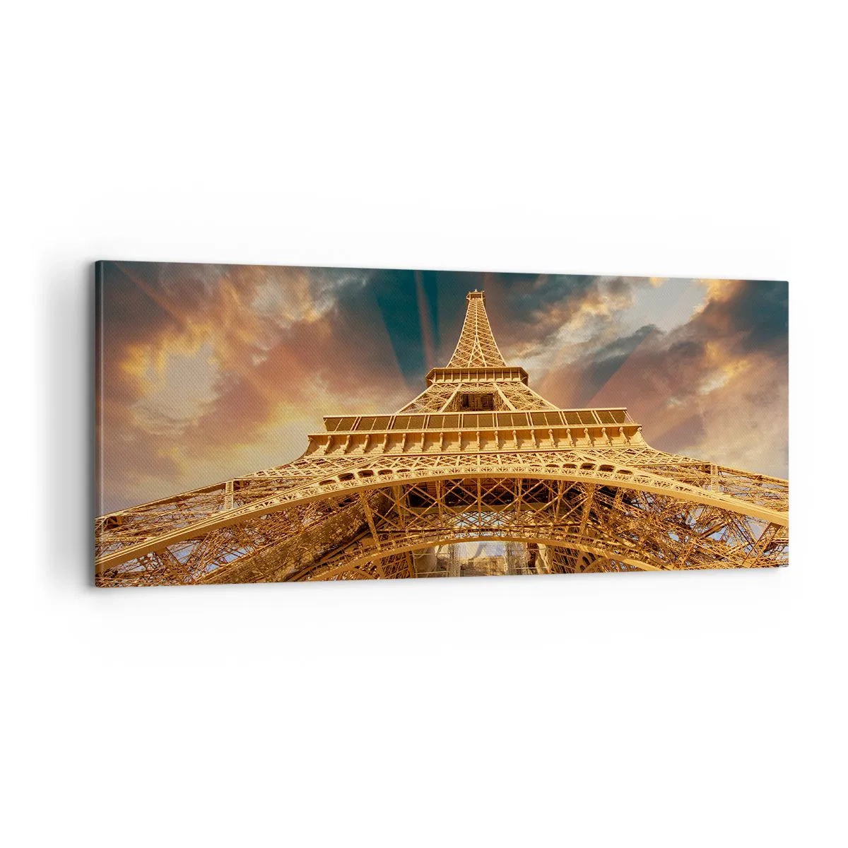 Lærredstryk - Billede på lærred - Hvordan menneskeheden nåede himlen - 100x40 cm