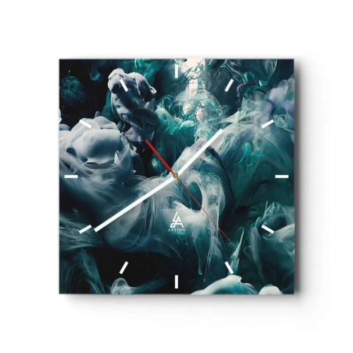 Vægur, Uret - Farvebevægelse - 40x40 cm