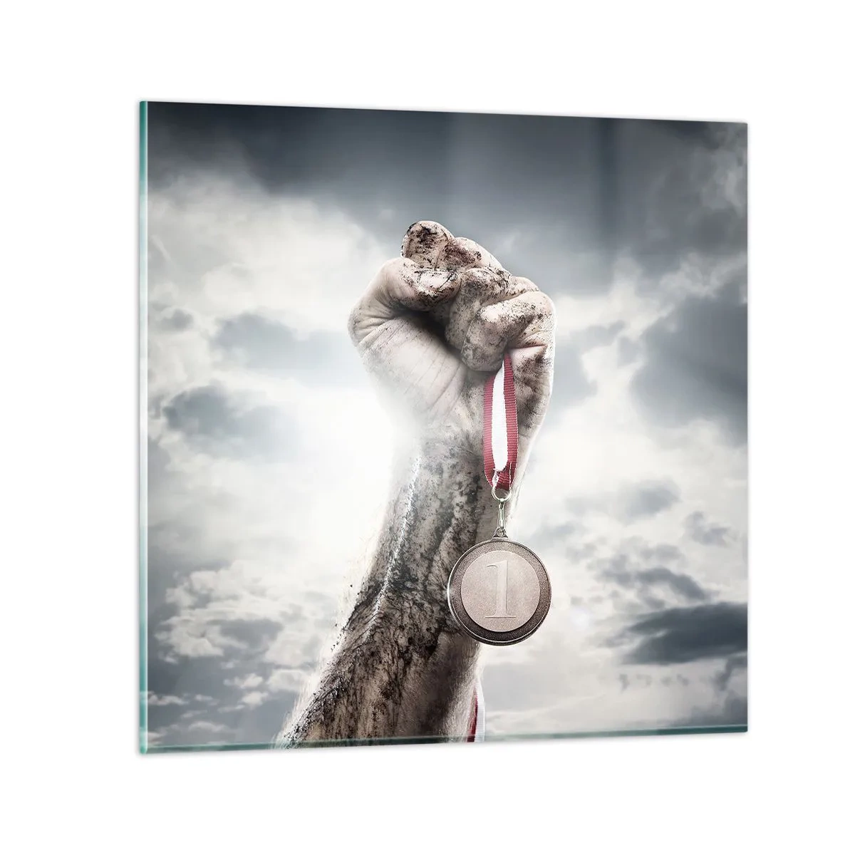 Billede på glas - Per aspera ad astra - 70x70 cm