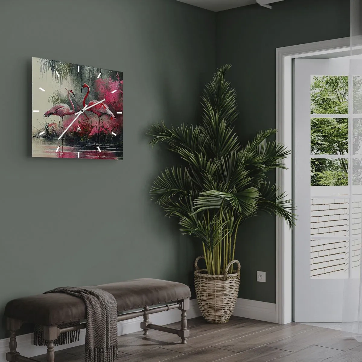 Vægur, Uret - En lektion i naturlig charme - 30x30 cm