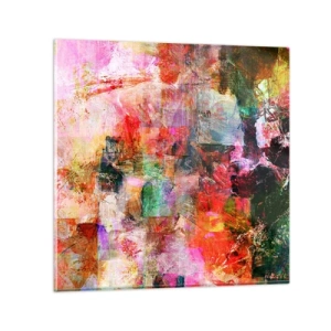 Billede på glas - En rejse gennem de forskellige - 60x60 cm