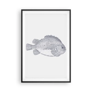 Plakat i sort ramme - Til naturforskerens album - 61x91 cm