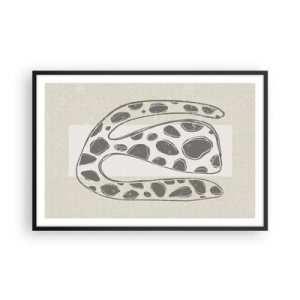 Plakat i sort ramme - Bizart væsen - 91x61 cm