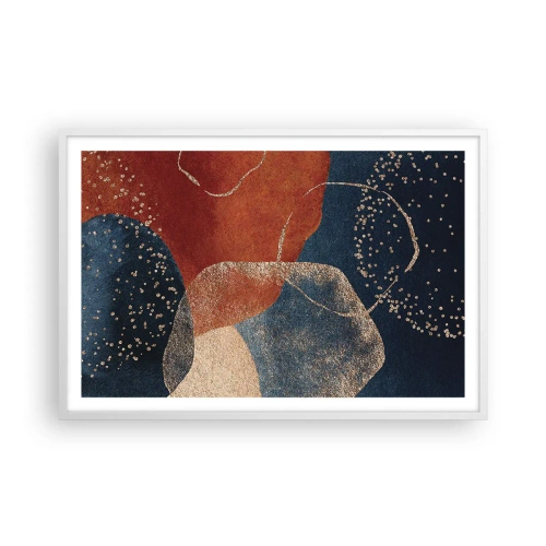 Plakat i hvid ramme - Lethed i tilværelsen - 91x61 cm