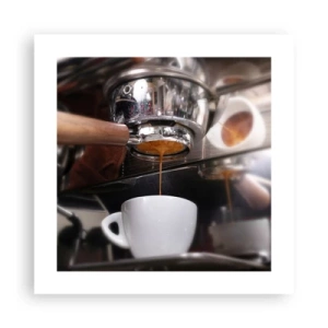 Plakat - Et godt øjeblik på dagen - 40x40 cm