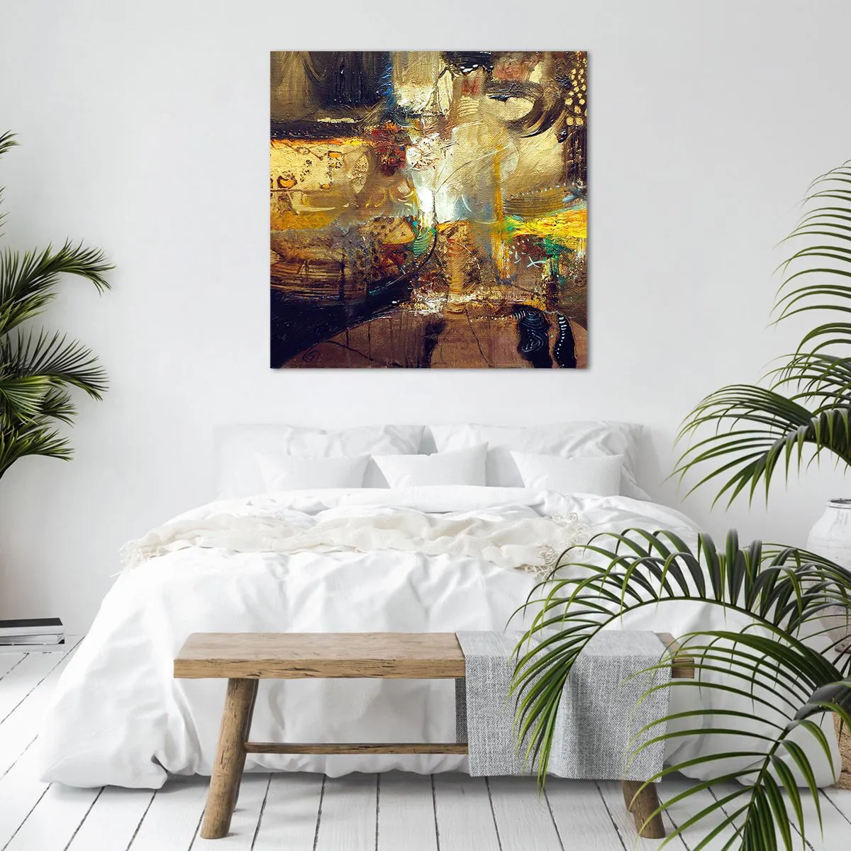 Lærredstryk - Billede på lærred - Kold, varm, meget varm - 60x60 cm