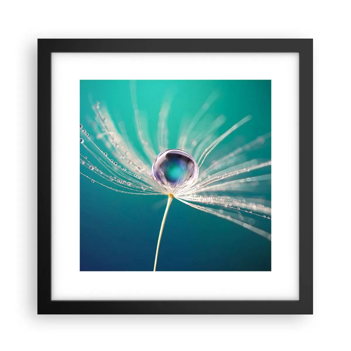 Plakat i sort ramme - Mystisk øjeblik - 30x30 cm