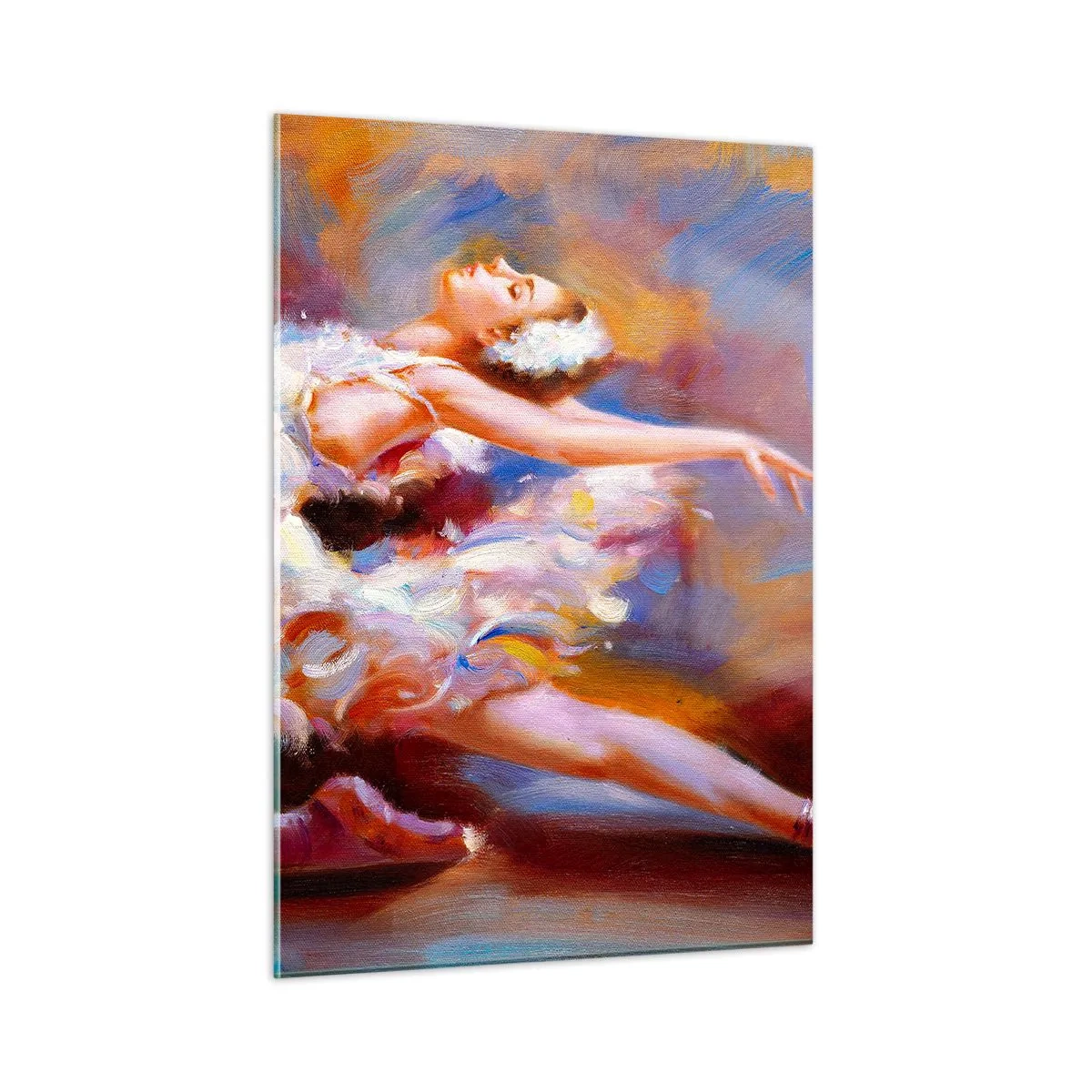 Billede på glas - Svanens ynde - 50x70 cm