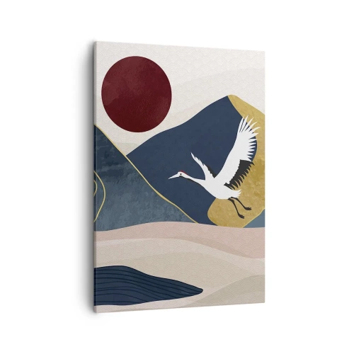 Lærredstryk - Billede på lærred - Og dagen er igen FLØJET af sted - 50x70 cm