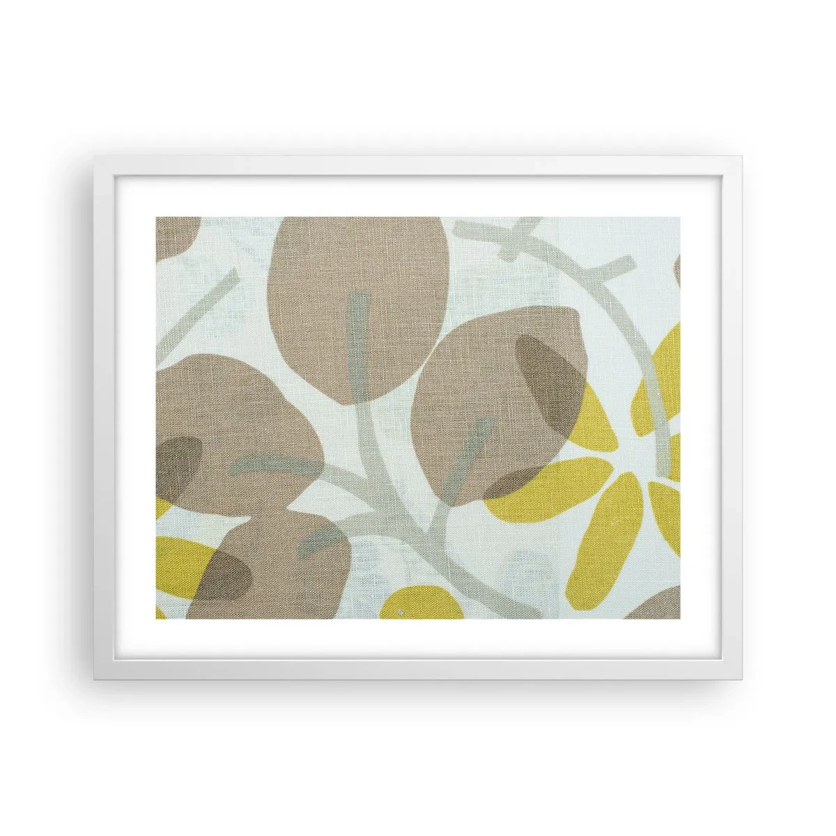 Plakat i hvid ramme - Komposition i solskinnet - 50x40 cm