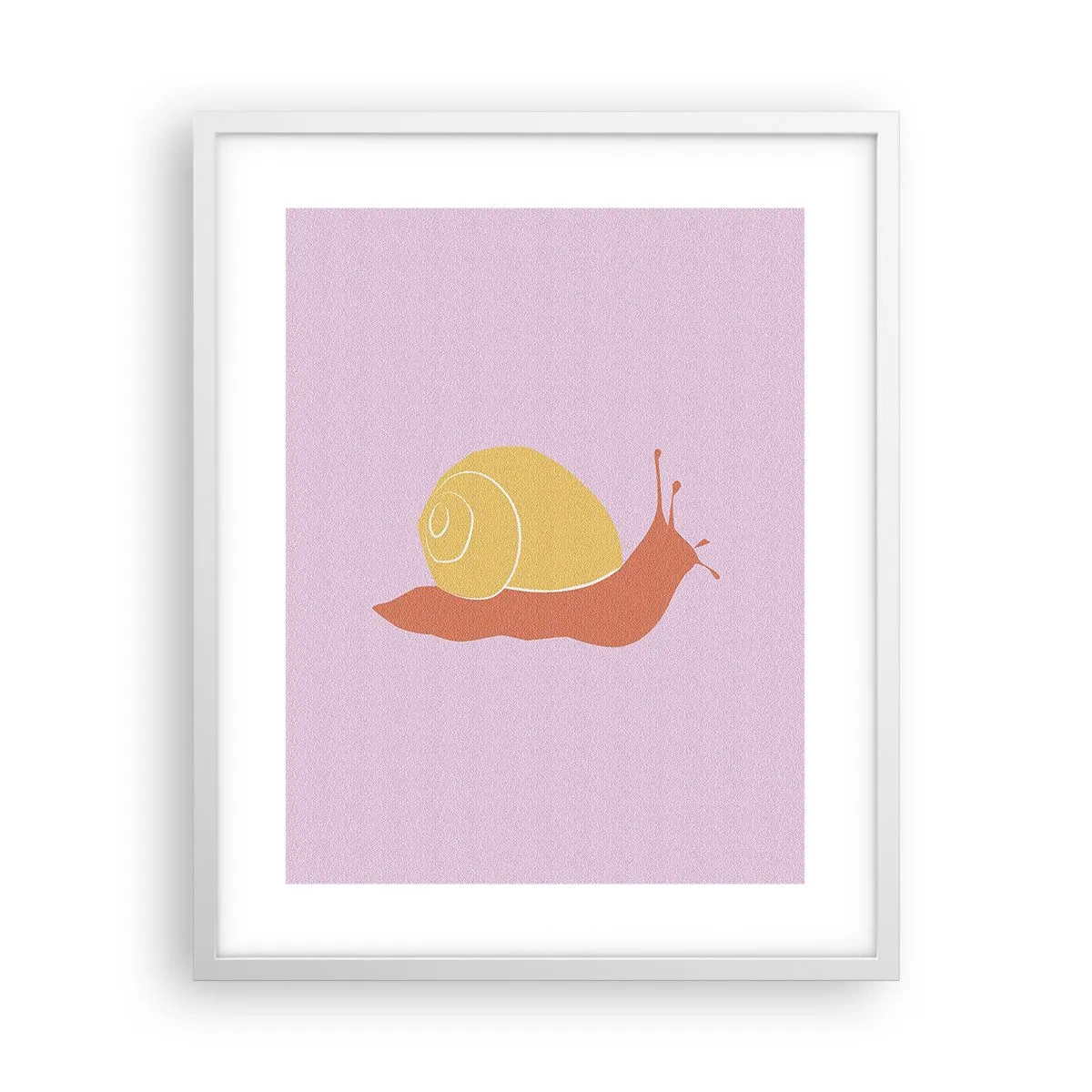 Plakat i hvid ramme - Der er ingen hastværk - 40x50 cm