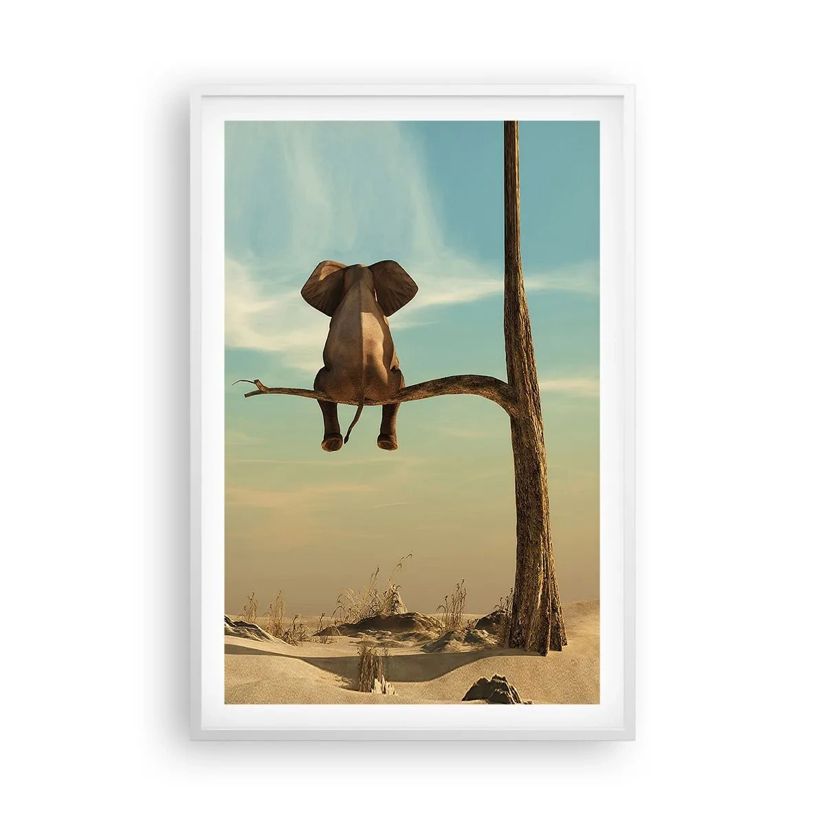 Plakat i hvid ramme - Et nyt synspunkt - 61x91 cm