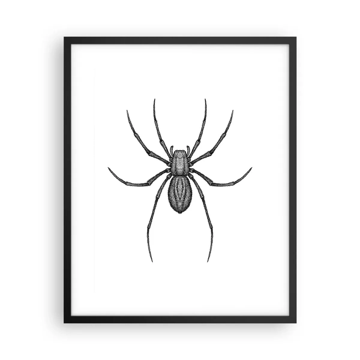 Plakat i sort ramme - Foruroligende præcision - 40x50 cm