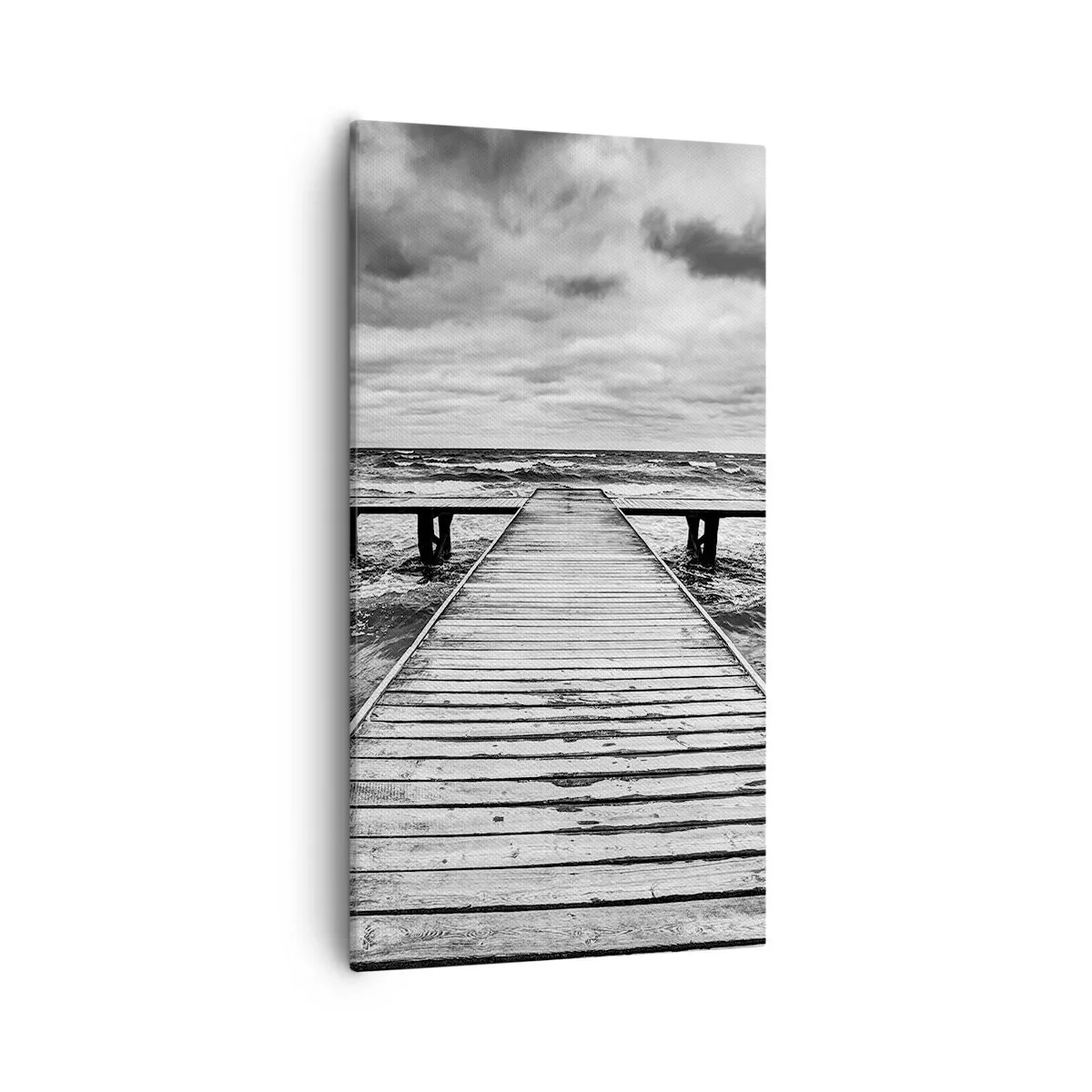 Lærredstryk - Billede på lærred - Jeg venter på, at vinden blæser væk... - 55x100 cm