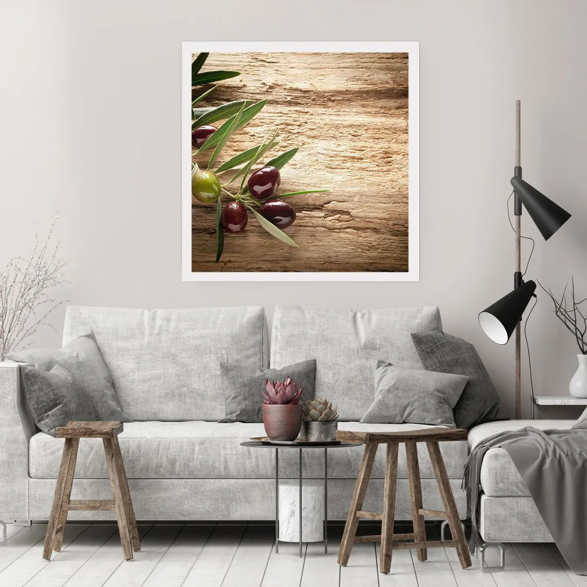 Plakat - Lige fra naturen - 60x60 cm