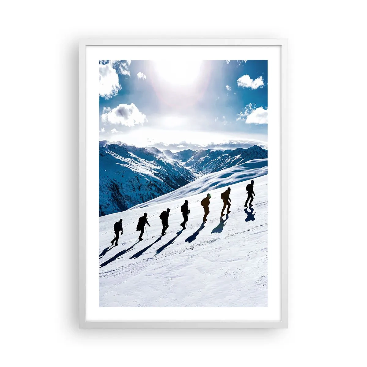 Plakat i hvid ramme - Det vindende hold - 50x70 cm