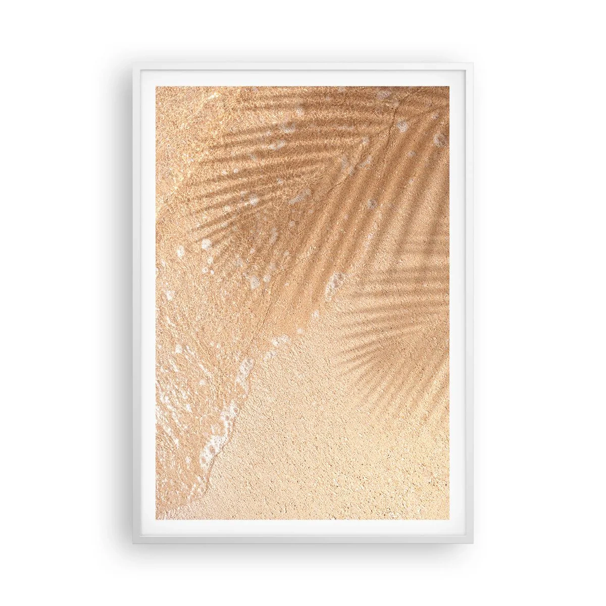 Plakat i hvid ramme - Skyggen af en varm sommer - 70x100 cm