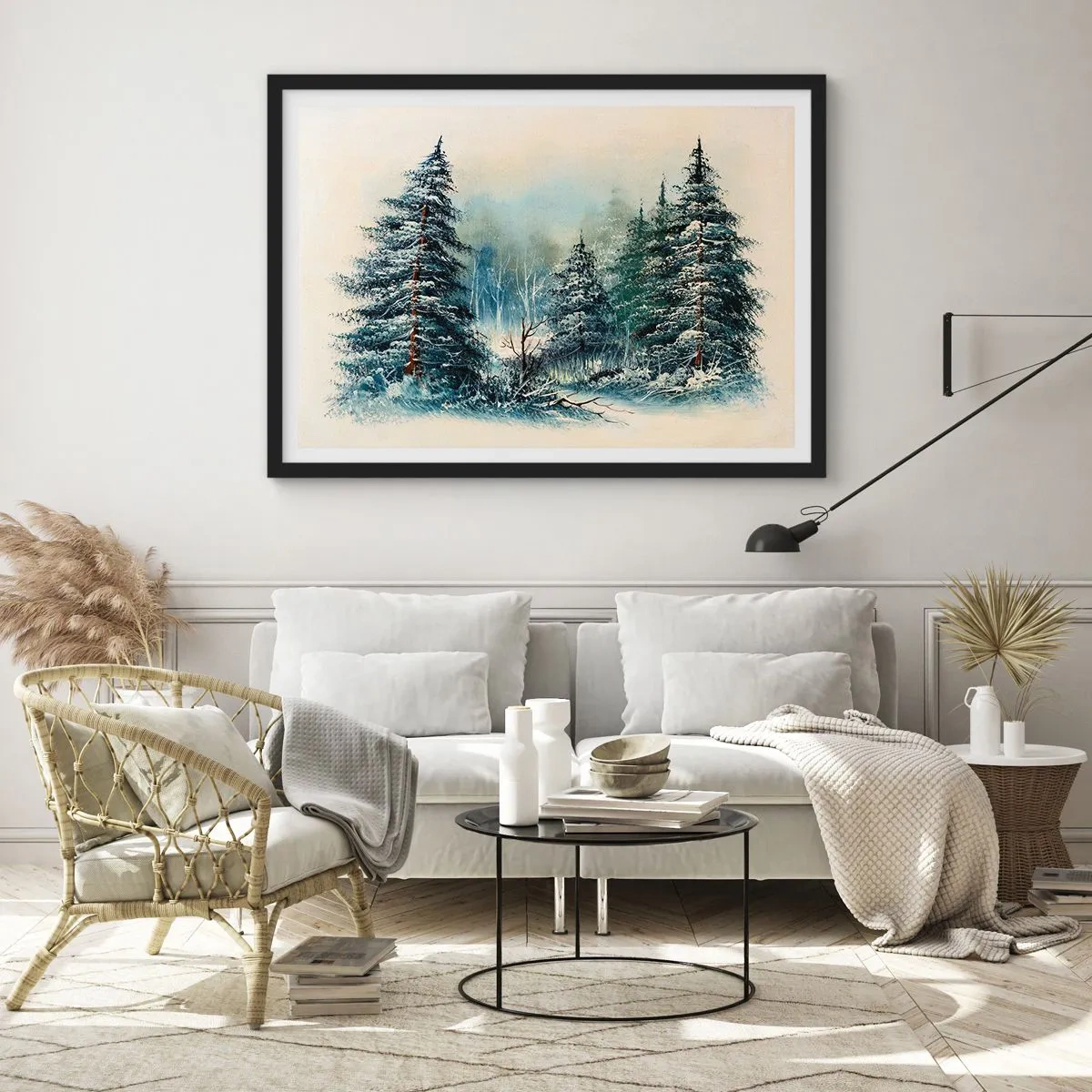 Plakat i sort ramme - Klar til jul - 91x61 cm