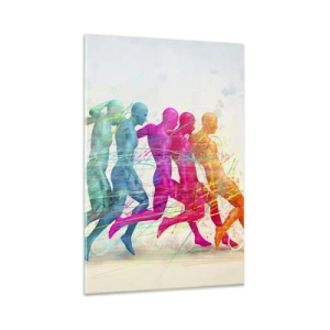 Billede på glas - Harmoni i bevægelse - 80x120 cm