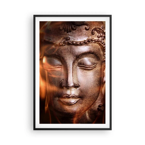 Plakat i sort ramme - Den eksisterer kun her og nu - 61x91 cm