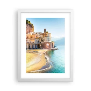 Plakat i hvid ramme - En utrolig by - 30x40 cm