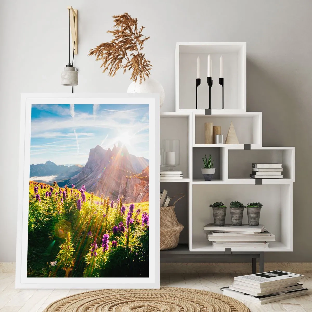 Plakat i hvid ramme - Urternes hemmelige liv - 70x100 cm