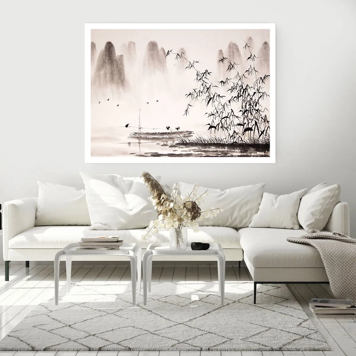 Plakat - Stilhed i rismarkerne - 50x40 cm