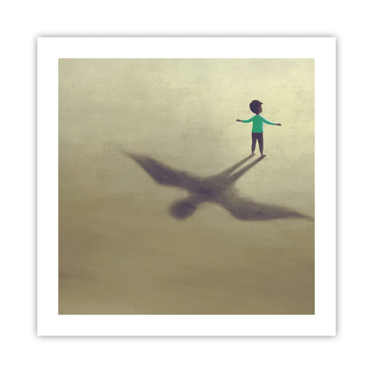 Plakat - Fremtidens helt - 50x50 cm