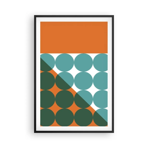Plakat i sort ramme - Op og over - 61x91 cm