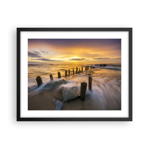 Plakat i sort ramme - Østersøens rå skønhed - 50x40 cm