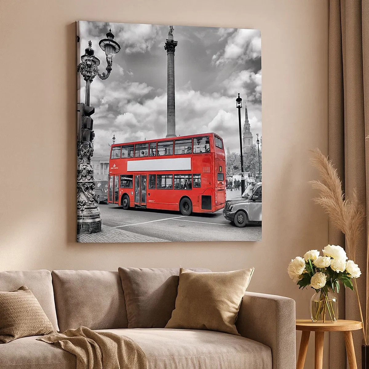 Lærredstryk - Billede på lærred - Byens sande livsnerve - 30x30 cm